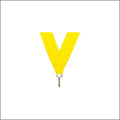 Yellow Neck Ribbon with Clip – 7/8" × 32"