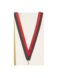 Black/Red Neck Ribbon with Clip – 7/8" × 32"