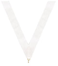 White Neck Ribbon with Clip – 1½" × 32"