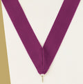 Purple Neck Ribbon with Clip – 1½" × 32"