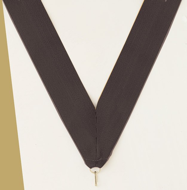 Black Neck Ribbon with Clip – 1½" × 32"