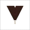 Brown Neck Ribbon with Clip – 1½" × 32"
