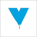 Light Blue Neck Ribbon with Clip – 1½" × 32"