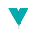 Teal Neck Ribbon with Clip – 1½" × 32"