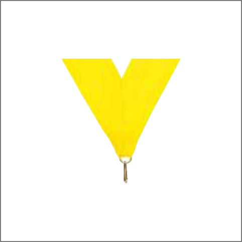 Yellow Neck Ribbon with Clip – 1½" × 32"