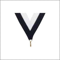 Black / White Neck Ribbon with Clip – 1½" × 32"