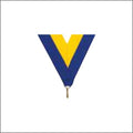 Blue / Yellow Neck Ribbon with Clip – 1½" × 32"