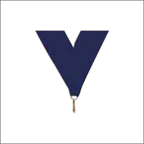 Navy Neck Ribbon with Clip – 1½" × 32"