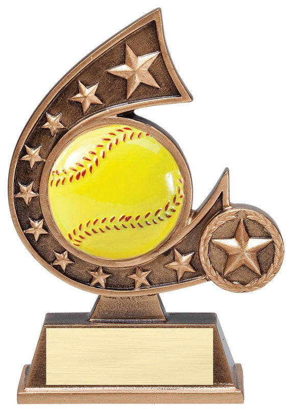 Comet Series Softball Resin Trophy – 5¾"