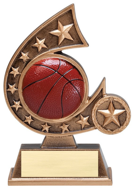 Comet Series Basketball Resin Trophy – 5¾"