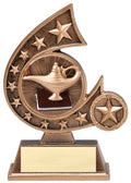 Comet Series Lamp of Knowledge Resin Trophy – 5¾"
