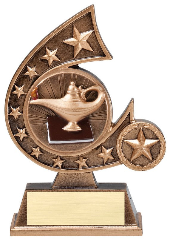 Comet Series Lamp of Knowledge Resin Trophy – 5¾"