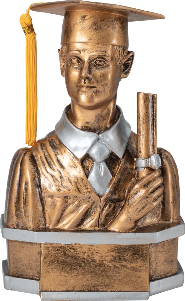 Graduate Achievement Bust Award - (Male)