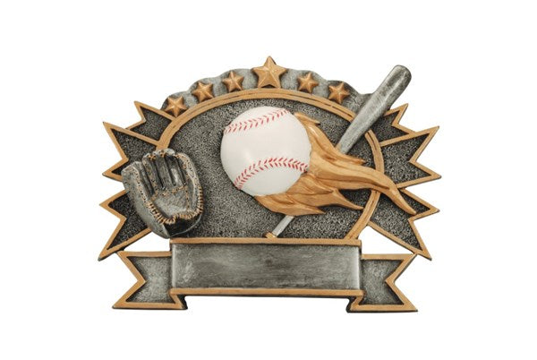 Baseball Resin Plate Award – Baseball Recognition Trophy