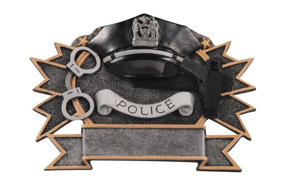Police Resin Plate Award – Law Enforcement Recognition Plaque
