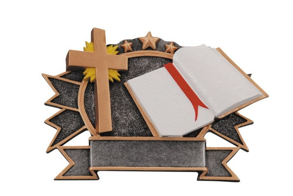 Religious Resin Plate Award – Faith & Church Recognition Plaque