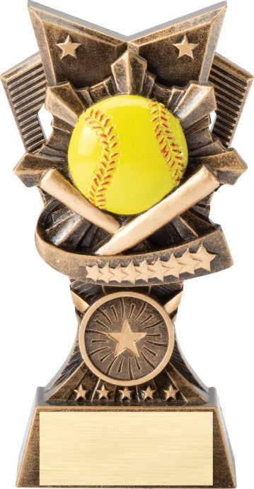 Softball Resin Trophy – 6"
