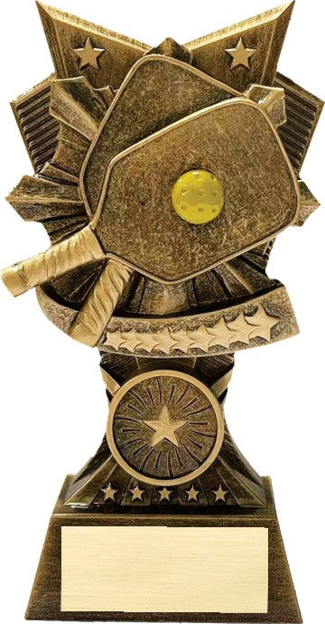 Pickleball Resin Trophy – 6"