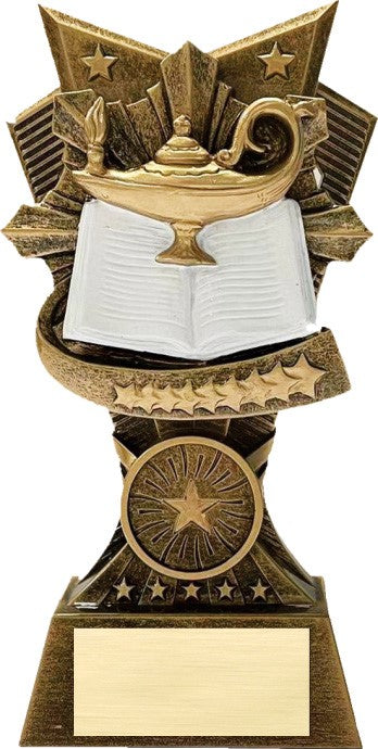 Lamp of Knowledge Resin Trophy – 6"