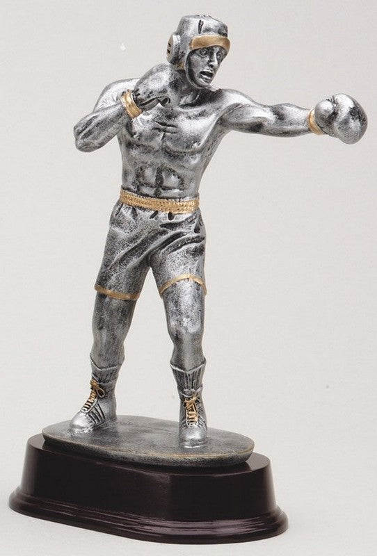 Boxing Trophy with Gold Trim – Resin Boxing Award