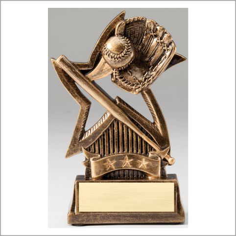 Star Series Baseball Resin Trophy – 6"
