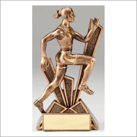Checkmate Series Track Resin Trophy (Female) – 6½"