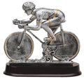 Silver & Gold Cycling Champion Trophy – 9"