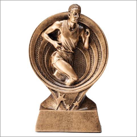 Saturn Series Track Resin Trophy (Male) – 6"