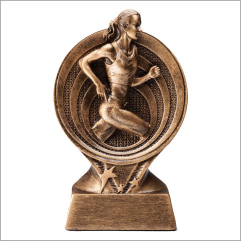 Saturn Series Track Resin Trophy (Female) – 6"