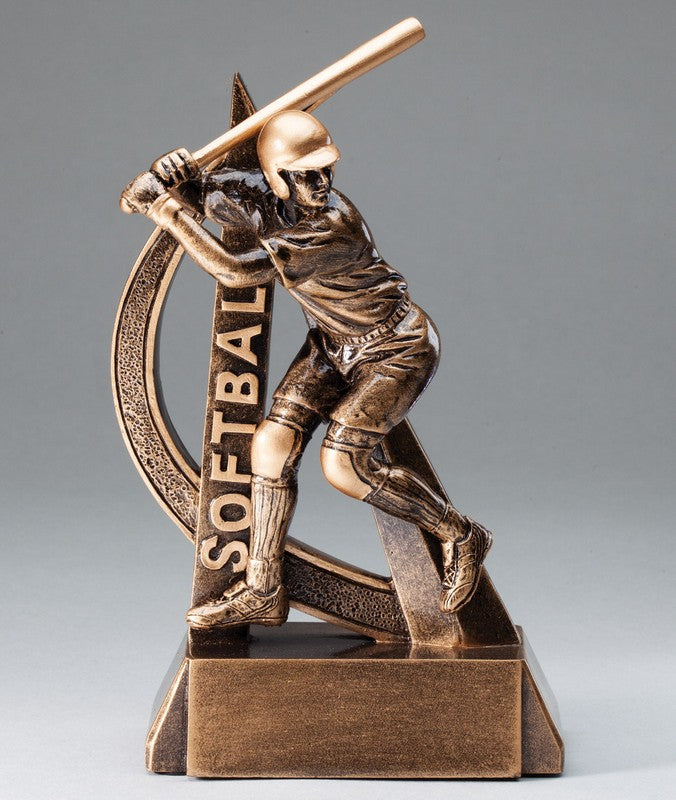 Ultra Action Softball Resin Trophy – 6½"