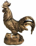 Fighting Rooster Champion Tribute Statue