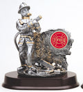 Fireman Trophy with Gold Trim – Resin Firefighter Award