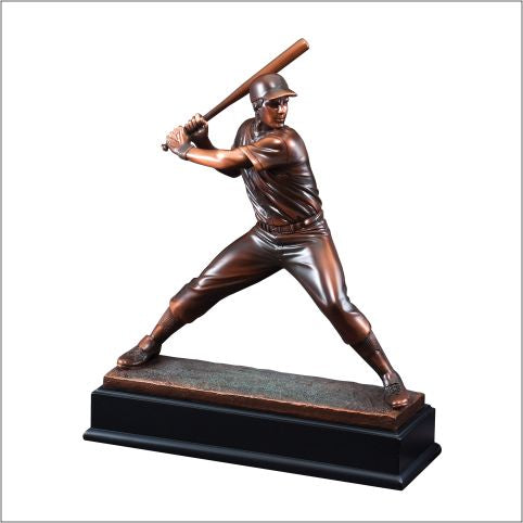 Baseball Male Large 15" Resin Trophy – Premium Baseball Player Award