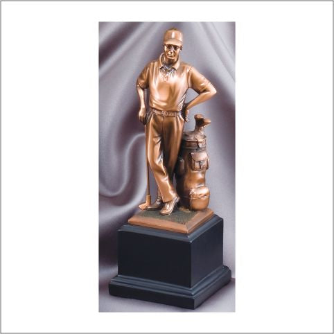 Golfer Male 11" Resin Trophy – Classic Golf Award