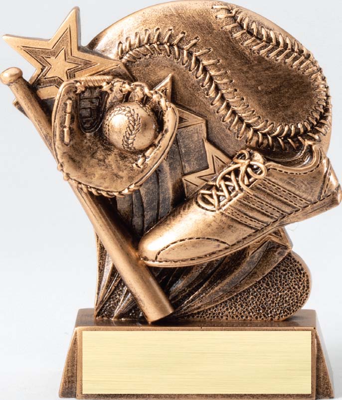 Hype Baseball Resin Trophy – 5"