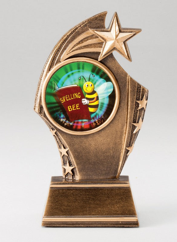 Star Sweep Trophy –  (6" - Antique Bronze Finish)
