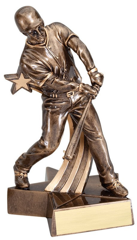 Super Star Baseball Trophy (Male) – Antique Bronze Finish