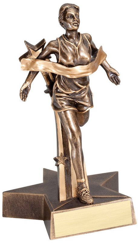 Super Star Track Trophy (Female) – Antique Bronze Finish