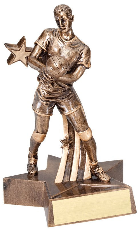 Super Star Volleyball Trophy (Male) – Antique Bronze Finish