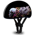 Casco Daytona Slim Line ½ para Motociclista – Skull Wings DOT