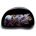Casco Daytona Slim Line ½ para Motociclista – Skull Wings DOT