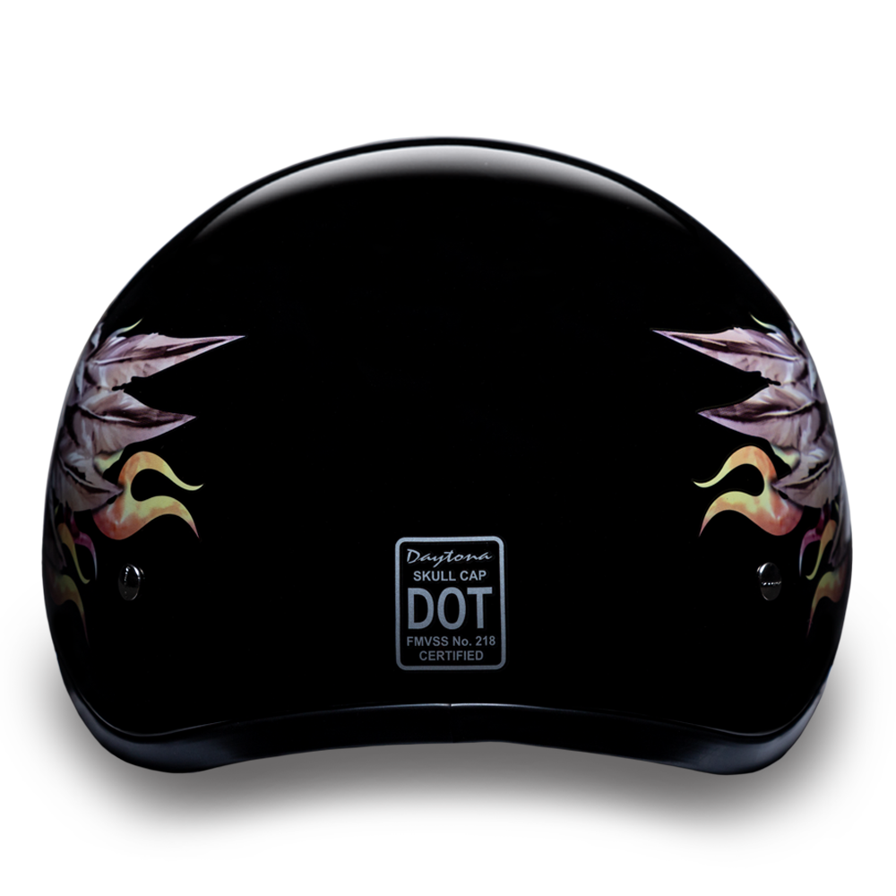 Casco Daytona Slim Line ½ para Motociclista – Skull Wings DOT