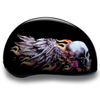 Casco Daytona Slim Line ½ para Motociclista – Skull Wings DOT