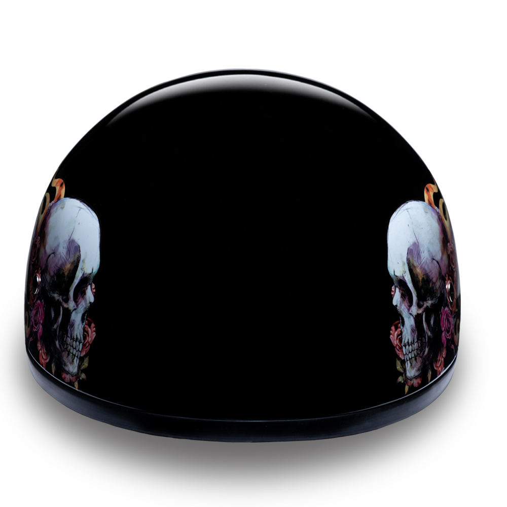 Casco Daytona Slim Line ½ para Motociclista – Skull Wings DOT