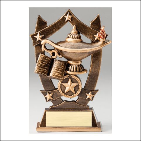 3D Lamp of Knowledge Sports Stars Trophy – 6¼"