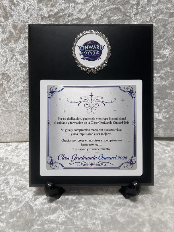 Custom Recognition Plaque with Insert