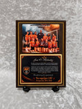 Placa Personalizada para Entrenador con Foto del Equipo y Dedicatoria