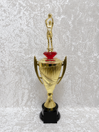 Trofeo Copa de Baloncesto Masculino con Figura de Jugador y Opción de Diamante