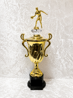 Trofeo Copa de Baloncesto con Jugador y Opciones de Diamante