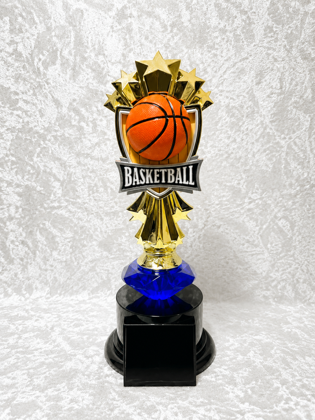 Trofeo de Baloncesto con Bola y Opciones de Diamante